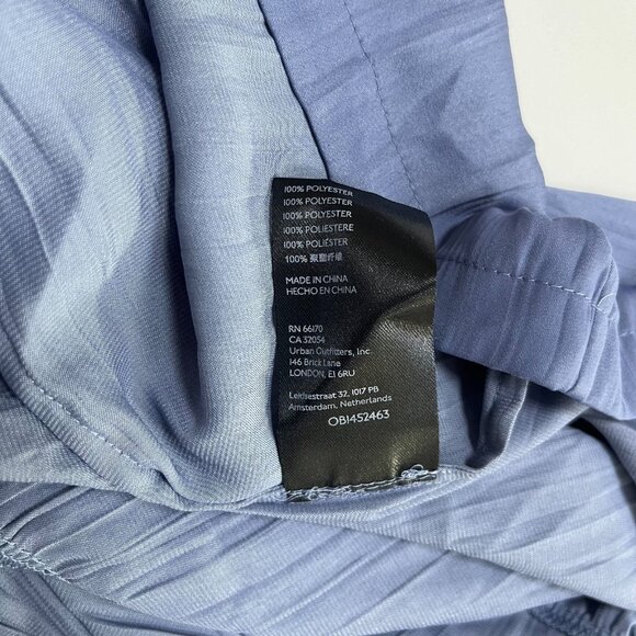 NWOT ANTHROPOLOGIE Ruffled Tiered Midi Dress In Blue Size XLP - Picture 11 of 13